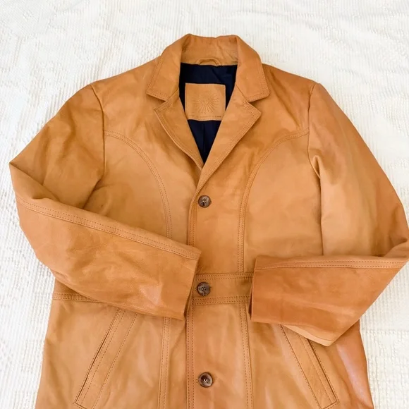 Rare Sabah Downtown Leather Jacket Unisex Small - Picture 3 of 13